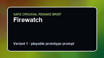Firewatch original firewatch diy game reference artwork 1