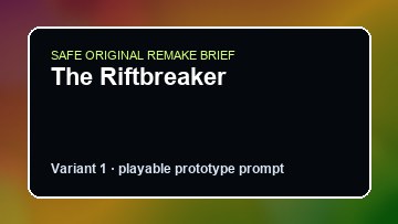 The Riftbreaker Grounded DIY Game Maker preview