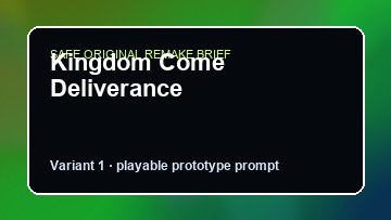 Kingdom Come Deliverance original kingdom come deliverance custom game reference artwork 1