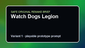 Watch Dogs Legion Coral Island DIY Game Maker preview
