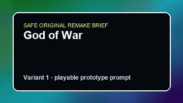 God of War original god of war diy game reference artwork 1