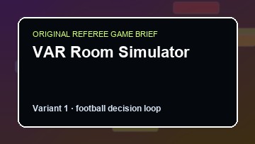 VAR Room Simulator Game Customer Remake preview