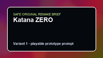 Katana ZERO Coral Island DIY Game Maker preview
