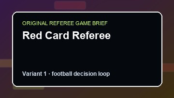Red Card Referee Game Customer Remake preview