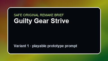 Guilty Gear Strive Company of Heroes 3 Custom Game Builder preview