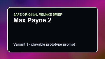 Max Payne 2 Sifu Custom Game Builder preview