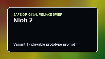 Nioh 2 original nioh 2 diy game reference artwork 1