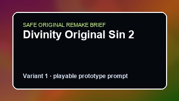Divinity Original Sin 2 original divinity original sin 2 diy game reference artwork 1