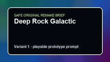Deep Rock Galactic original deep rock galactic diy game reference artwork 1