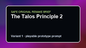 The Talos Principle 2 Kerbal Space Program DIY Game Maker preview