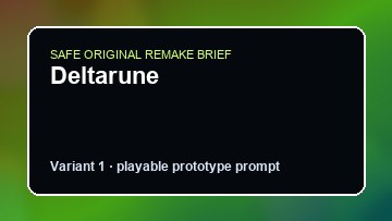 Deltarune original deltarune custom game reference artwork 1