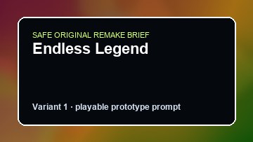 Endless Legend Old World Custom Game Builder preview
