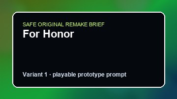 For Honor original for honor custom game reference artwork 1
