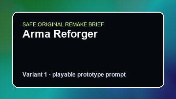 Arma Reforger Squad DIY Game Maker preview