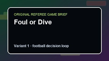 Foul or Dive Game Customer Remake preview