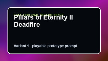 Pillars of Eternity II Deadfire Grounded DIY Game Maker preview