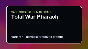 Total War Pharaoh Coral Island DIY Game Maker preview