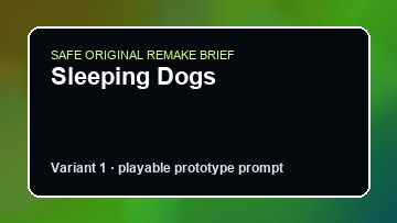 Sleeping Dogs L A Noire DIY Game Maker preview