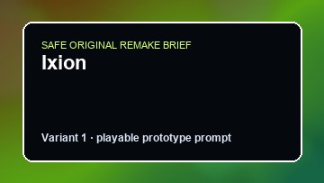 Ixion Ghostwire Tokyo DIY Game Maker preview