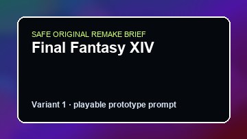 Final Fantasy XIV Company of Heroes 3 Custom Game Builder preview