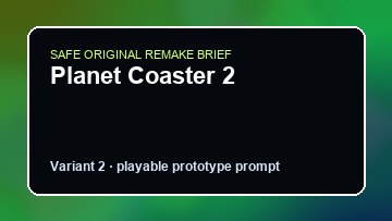 Planet Coaster 2 original planet coaster 2 diy game reference artwork 2