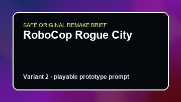 RoboCop Rogue City original robocop rogue city diy game reference artwork 2