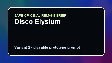 Disco Elysium original disco elysium custom game reference artwork 2