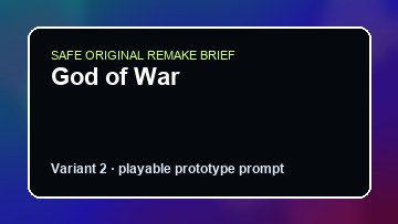 God of War original god of war diy game reference artwork 2