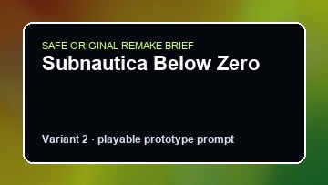 Subnautica Below Zero original subnautica below zero diy game reference artwork 2