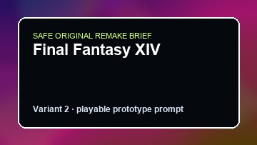 Final Fantasy XIV original final fantasy xiv diy game reference artwork 2
