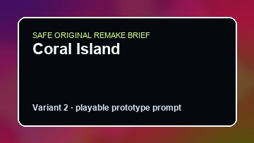 Coral Island original coral island diy game reference artwork 2