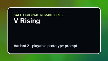 V Rising original v rising diy game reference artwork 2