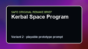 Kerbal Space Program original kerbal space program diy game reference artwork 2