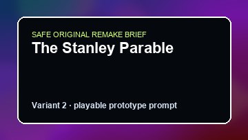 The Stanley Parable original the stanley parable diy game reference artwork 2