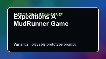 Expeditions A MudRunner Game original expeditions a mudrunner game custom game reference artwork 2