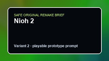 Nioh 2 original nioh 2 diy game reference artwork 2