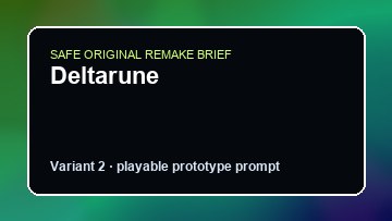 Deltarune original deltarune custom game reference artwork 2