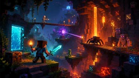Minecraft original minecraft custom game reference artwork 2