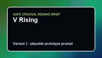 V Rising original v rising diy game reference artwork 3