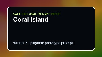 Coral Island original coral island diy game reference artwork 3
