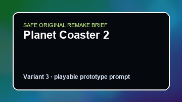 Planet Coaster 2 original planet coaster 2 diy game reference artwork 3