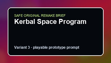 Kerbal Space Program original kerbal space program diy game reference artwork 3