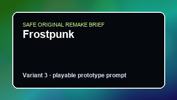 Frostpunk original frostpunk diy game reference artwork 3