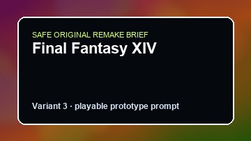 Final Fantasy XIV original final fantasy xiv diy game reference artwork 3