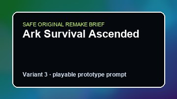 Ark Survival Ascended original ark survival ascended diy game reference artwork 3
