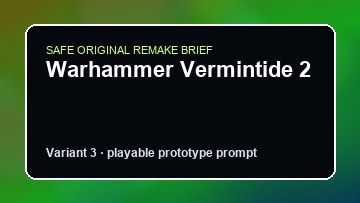 Warhammer Vermintide 2 original warhammer vermintide 2 diy game reference artwork 3