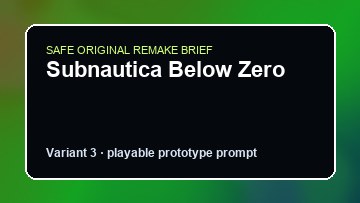 Subnautica Below Zero original subnautica below zero diy game reference artwork 3