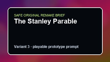 The Stanley Parable original the stanley parable diy game reference artwork 3