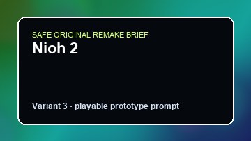 Nioh 2 original nioh 2 diy game reference artwork 3