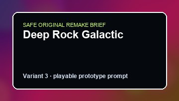 Deep Rock Galactic original deep rock galactic diy game reference artwork 3